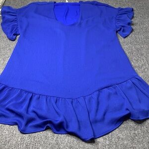 ❤️❤️Tyche Crinkle Solid Ruffle Tunic  Size Large
